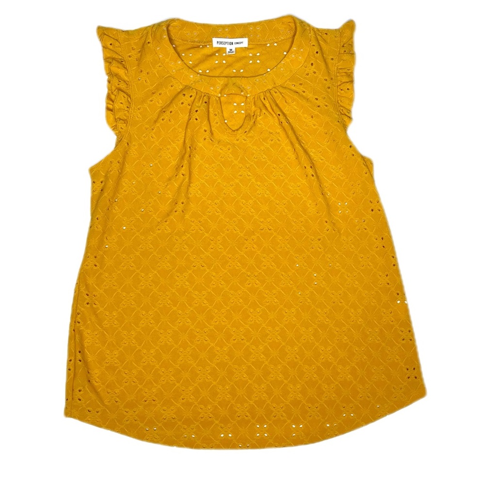 Perseption Concept Mustard Yellow Sleeveless - image 1